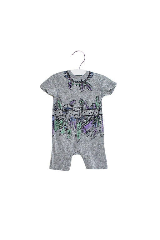 A Grey Short Sleeve Rompers from Stella McCartney in size 3-6M for boy. (Front View)