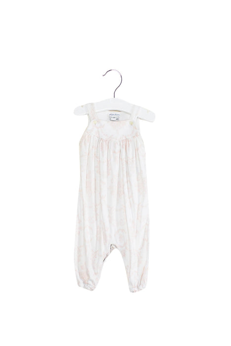A White Long Overalls from Ralph Lauren in size 3-6M for girl. (Front View)