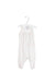 A White Long Overalls from Ralph Lauren in size 3-6M for girl. (Front View)