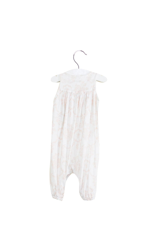 A White Long Overalls from Ralph Lauren in size 3-6M for girl. (Front View)