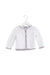 A White Cardigans from Jacadi in size 6-12M for girl. (Front View)