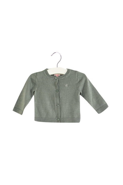 A Green Cardigans from Bonpoint in size 3-6M for neutral. (Front View)