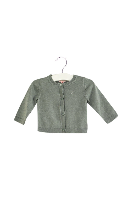A Green Cardigans from Bonpoint in size 3-6M for neutral. (Front View)