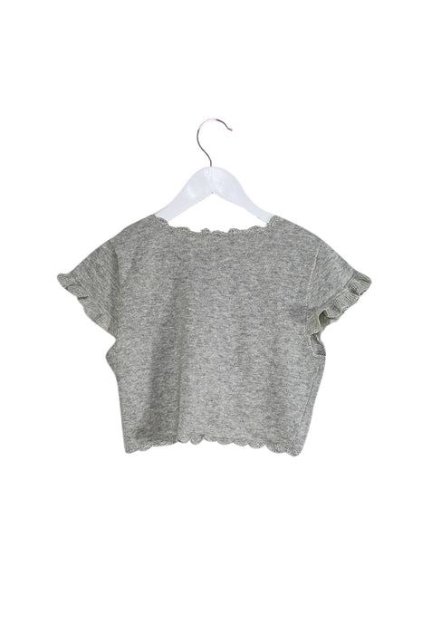 A Grey Cardigans from Chickeeduck in size 10Y for girl. (Back View)