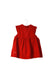 A Red Short Sleeve Dresses from Chateau de Sable in size 0-3M for girl. (Front View)