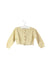 A Gold Cardigans from Chateau de Sable in size 6-12M for girl. (Front View)