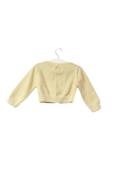 A Gold Cardigans from Chateau de Sable in size 6-12M for girl. (Back View)