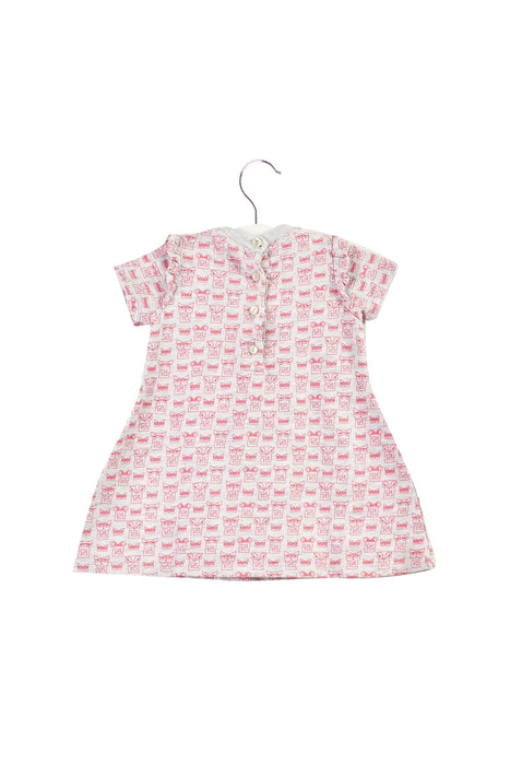 A Grey Short Sleeve Dresses from Fendi in size 6-12M for girl. (Back View)