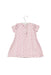 A Grey Short Sleeve Dresses from Fendi in size 6-12M for girl. (Back View)