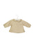 A Brown Long Sleeve Tops from Chateau de Sable in size 6-12M for girl. (Front View)