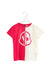 A White Short Sleeve T Shirts from Moncler in size 4T for girl. (Front View)