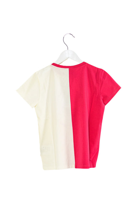 A White Short Sleeve T Shirts from Moncler in size 4T for girl. (Back View)