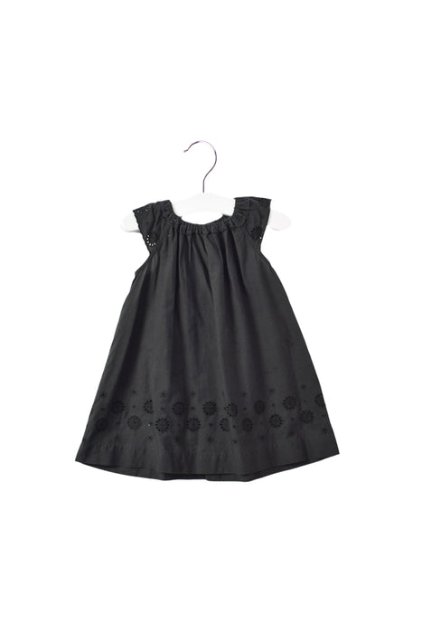 A Grey Short Sleeve Dresses from Bonpoint in size 6-12M for girl. (Back View)