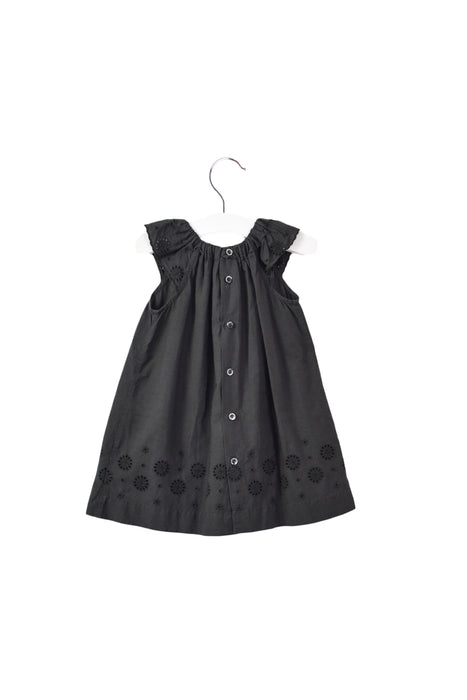 A Grey Short Sleeve Dresses from Bonpoint in size 6-12M for girl. (Back View)