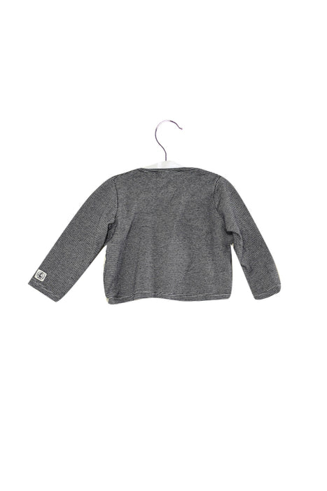 A Navy Cardigans from Petit Bateau in size 12-18M for boy. (Back View)