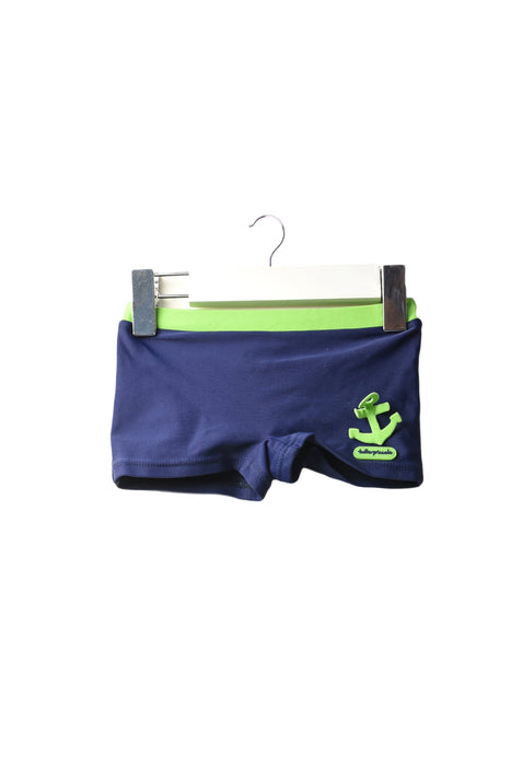 A Navy Swim Shorts from Tutto Piccolo in size 6-12M for boy. (Back View)