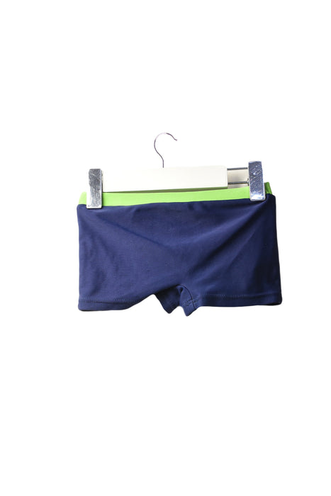 A Navy Swim Shorts from Tutto Piccolo in size 6-12M for boy. (Back View)