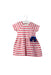 A Pink Short Sleeve Dresses from Petit Bateau in size 3-6M for girl. (Front View)