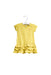 A Yellow Short Sleeve Dresses from Petit Bateau in size 6-12M for girl. (Front View)