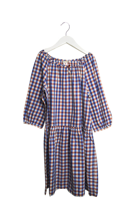 A Blue Long Sleeve Dresses from Bonpoint in size 10Y for girl. (Front View)