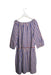 A Blue Long Sleeve Dresses from Bonpoint in size 10Y for girl. (Back View)