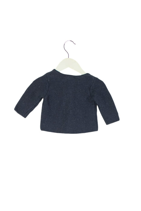 A Grey Cardigans from Jacadi in size 0-3M for neutral. (Back View)