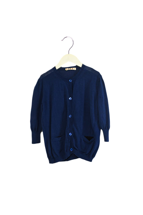 A Blue Cardigans from Marni in size 4T for boy. (Front View)