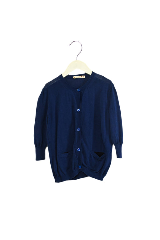 A Blue Cardigans from Marni in size 4T for boy. (Front View)