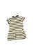 A Ivory Short Sleeve Dresses from Petit Bateau in size 3-6M for girl. (Back View)
