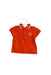 A Orange Short Sleeve Polos from Jacadi in size 3-6M for boy. (Front View)