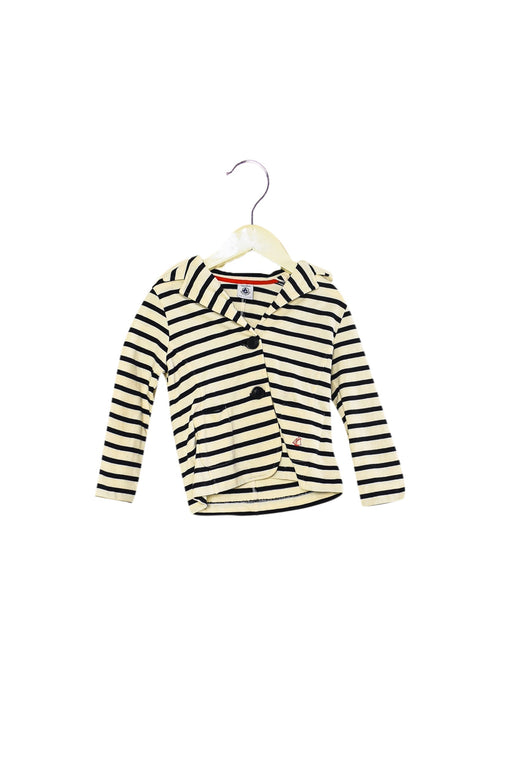 A Ivory Cardigans from Petit Bateau in size 3T for girl. (Front View)