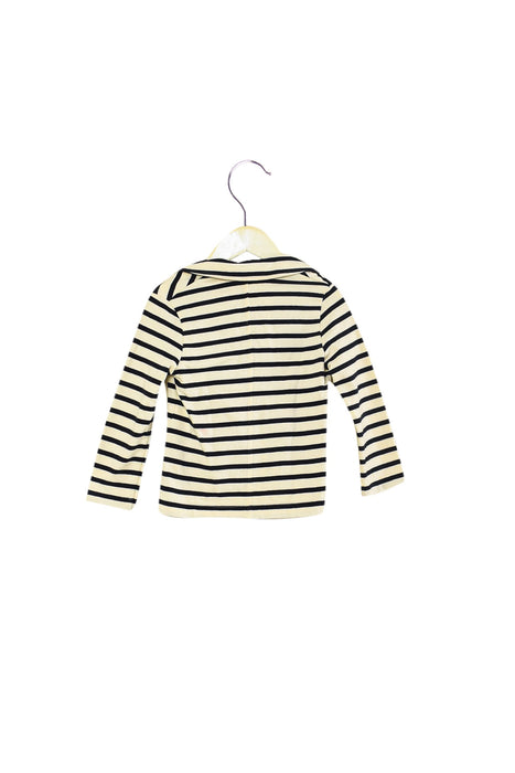 A Ivory Cardigans from Petit Bateau in size 3T for girl. (Back View)