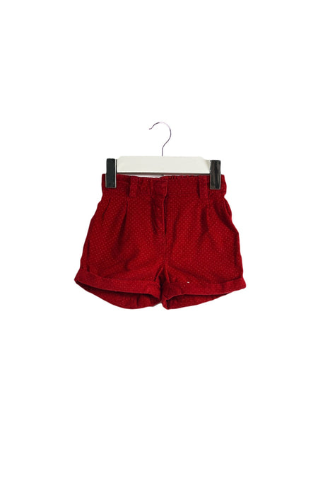 A Red Shorts from Jacadi in size 3-6M for girl. (Front View)