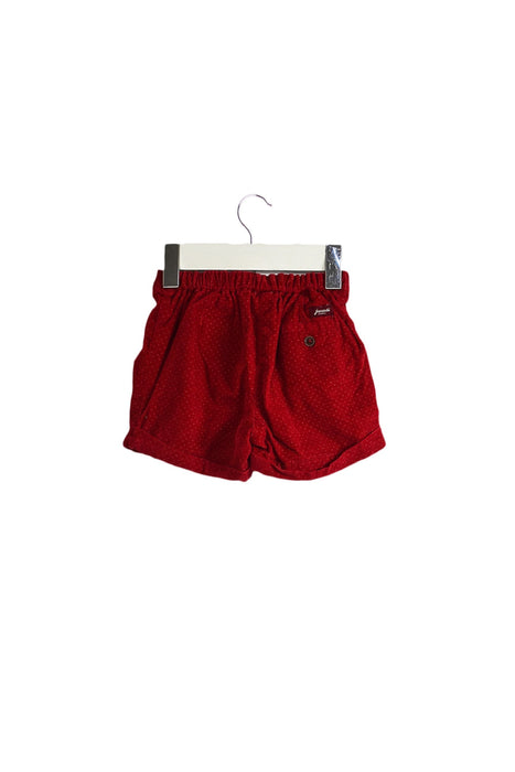 A Red Shorts from Jacadi in size 3-6M for girl. (Back View)