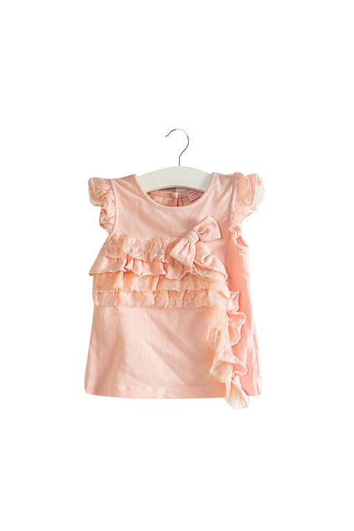 A Pink Sleeveless Tops from Nicholas & Bears in size 12-18M for girl. (Front View)