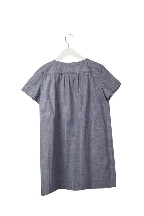 A Navy Short Sleeve Dresses from Bonpoint in size 8Y for girl. (Front View)
