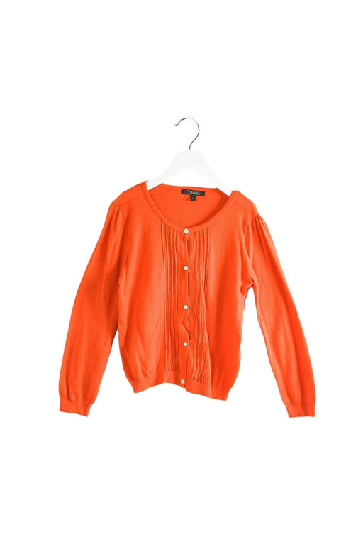 A Orange Cardigans from Velveteen in size 8Y for girl. (Front View)