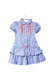A Blue Short Sleeve Dresses from Nicholas & Bears in size 6-12M for girl. (Front View)