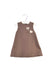 A Brown Sleeveless Dresses from Tartine et Chocolat in size 6-12M for girl. (Front View)