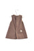 A Brown Sleeveless Dresses from Tartine et Chocolat in size 6-12M for girl. (Front View)
