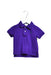A Purple Short Sleeve Polos from Ralph Lauren in size 6-12M for girl. (Back View)
