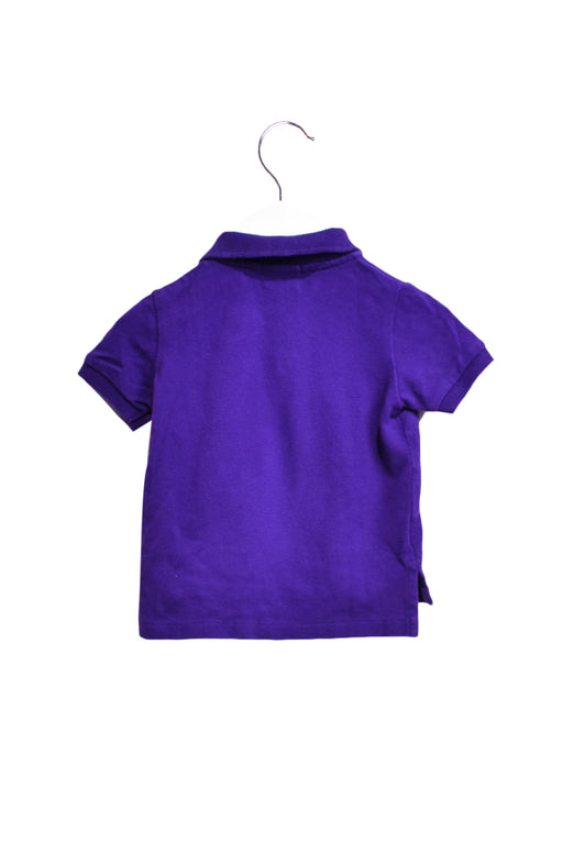 A Purple Short Sleeve Polos from Ralph Lauren in size 6-12M for girl. (Front View)