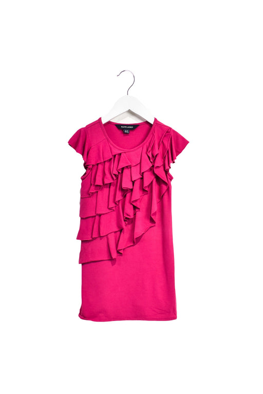 A Pink Short Sleeve Dresses from Ralph Lauren in size 3T for girl. (Front View)
