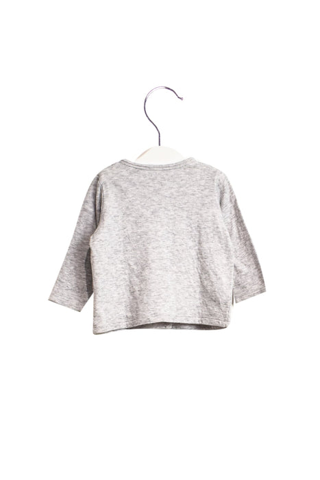 A Grey Cardigans from Seed in size 3-6M for girl. (Back View)