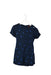 A Navy Short Sleeve Dresses from Catimini in size 2T for girl. (Front View)