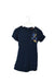 A Navy Short Sleeve Dresses from Catimini in size 2T for girl. (Back View)
