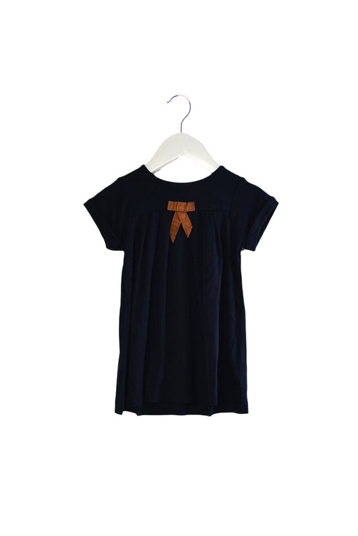A Navy Short Sleeve Dresses from Jacadi in size 12-18M for girl. (Front View)
