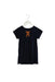 A Navy Short Sleeve Dresses from Jacadi in size 12-18M for girl. (Front View)