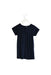 A Navy Short Sleeve Dresses from Jacadi in size 12-18M for girl. (Back View)