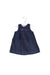 A Blue Sleeveless Dresses from Jacadi in size 3-6M for girl. (Back View)